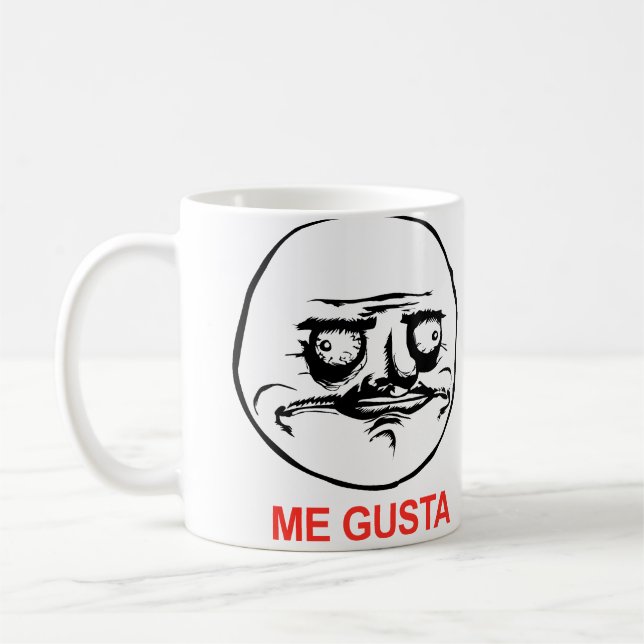 Taza De Café Gusta hace frente a Meme (Izquierda)