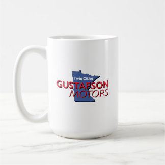 Taza De Café Gustafson Motors Wordmark Design Large Mug