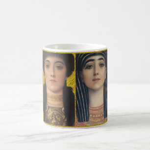 Taza De Café Gustav Klimt-Athena & Isis   diosa retro