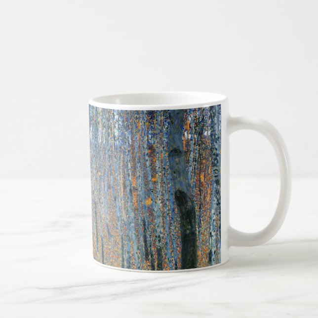 Taza De Café Gustav Klimt Beech Tree Forest Grove (Derecha)
