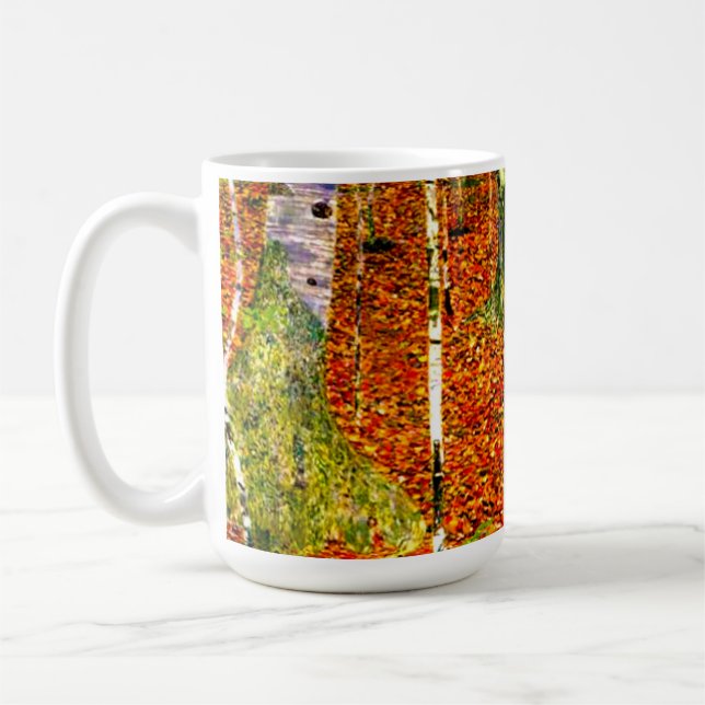 Taza De Café Gustav Klimt Birch Trees (Izquierda)