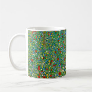 Taza De Café Gustav Klimt - Campo de amapolas