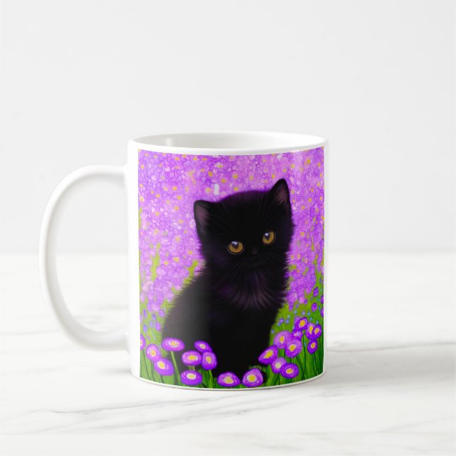 Taza De Café Gustav Klimt Cat (Izquierda)