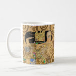Taza De Café Gustav Klimt - Expectativa, Frieze Stoclet<br><div class="desc">El árbol de la vida,  Stoclet Frieze,  Expectation - Gustav Klimt,  Cardboard,  1909</div>