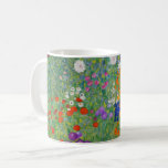Taza De Café Gustav Klimt Flower Garden Vintage Art Nouveau<br><div class="desc">Pintura Bella Artes Gustav Klimt Flower Garden Vintage Art Nouveau 1907</div>