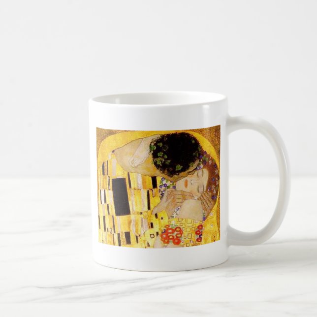 Taza De Café Gustav Klimt La Pintura Clásica Del Beso (Derecha)