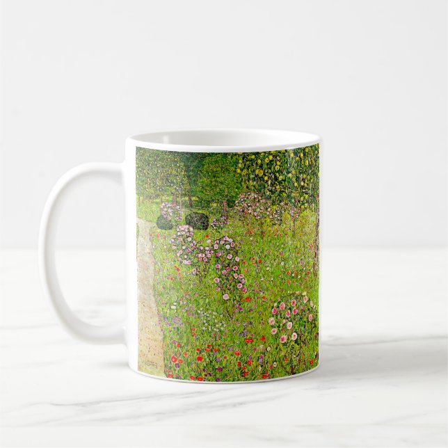 Taza De Café Gustav Klimt Orchard con Rosas (Izquierda)