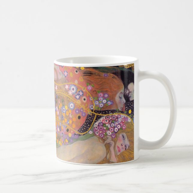 Taza De Café Gustav Klimt - Serpientes de Agua II (Derecha)