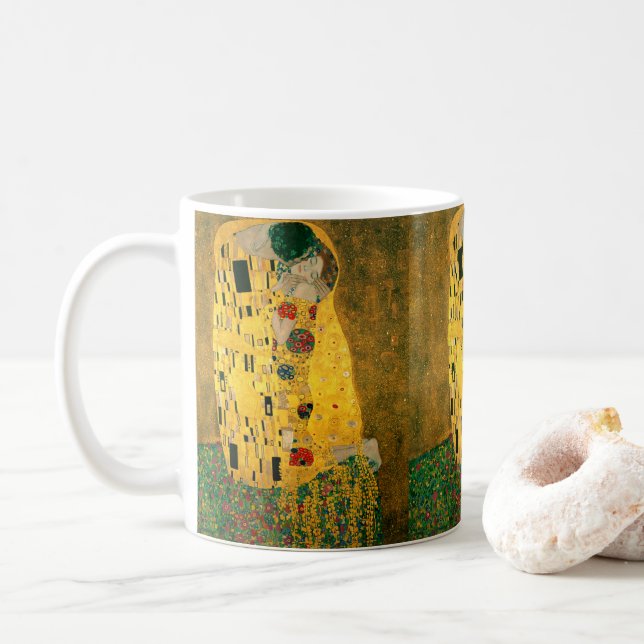 Taza De Café Gustav Klimt , “ The Kiss ” (Con donut)