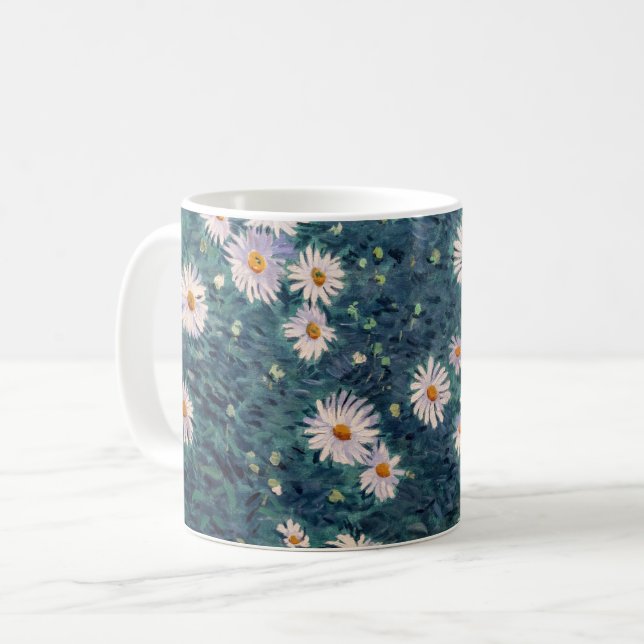 Taza De Café Gustave Caillebotte - Cama de Daisies, detalle (Anverso izquierdo)
