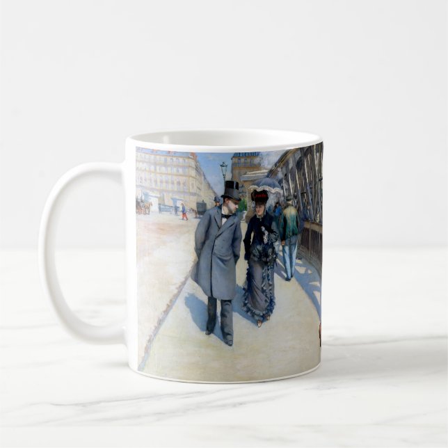 Taza De Café Gustave Caillebotte - Le Pont de l'Europe (Izquierda)