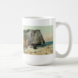 Taza De Café Gustave Courbet el   los acantilados de Etretat,