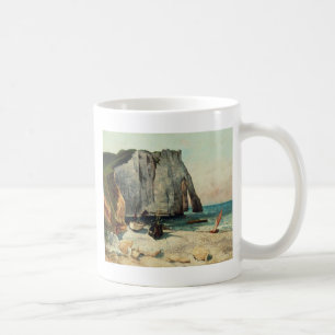 Taza De Café Gustave Courbet el   los acantilados de Etretat,