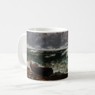 Taza De Café Gustave Courbet - El mar tormentoso / La ola
