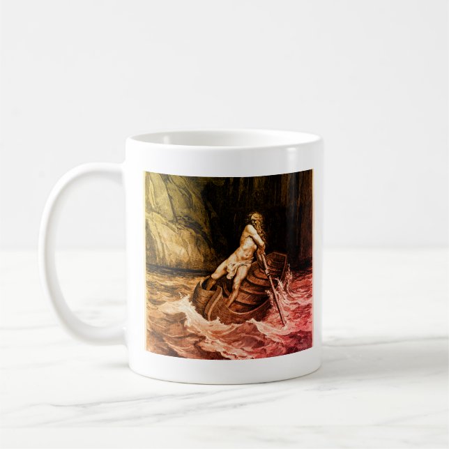 Taza De Café Gustave Doré - Caron Rowing/Dante's Inferno (Izquierda)