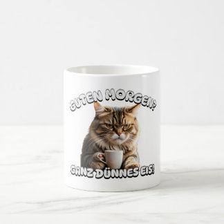 Taza De Café Guten Morgen Katze schlecht gelaunt Morgenmuffel