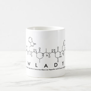 Taza De Café Gwladys peptide name mug