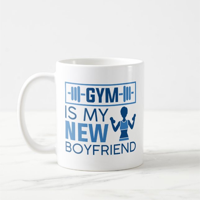 Taza De Café Gym Es Mi Nuevo Novio (Izquierda)