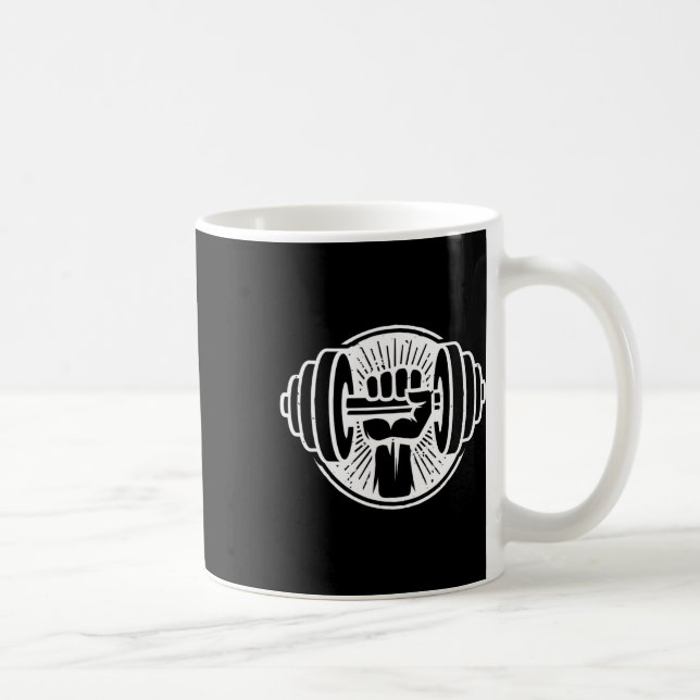Taza De Café Gym Fitness Workout Bodybuilding Weightlifting Tra (Derecha)