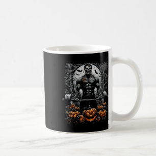 Taza De Café Gym Skeleton-haunted Fitness Fun-halloween entrena