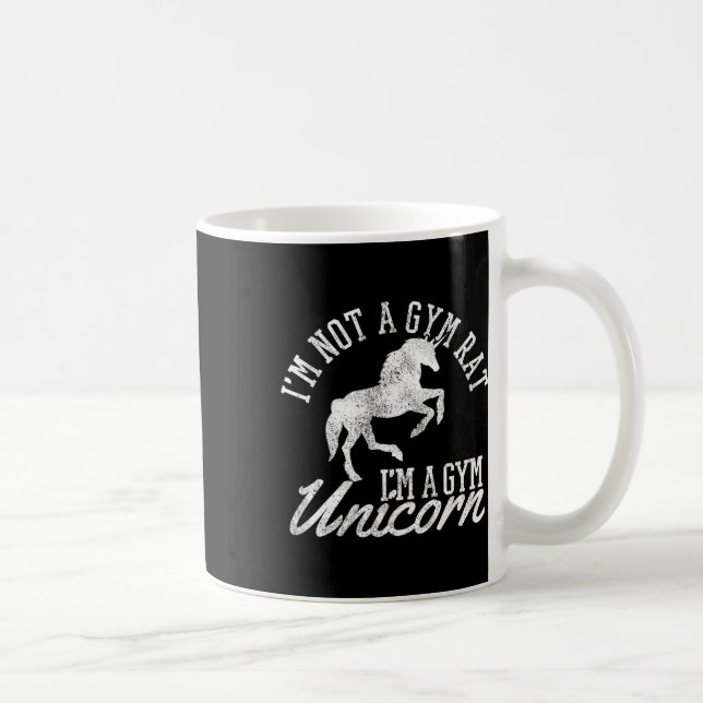 Taza De Café Gym Unicorn - Funny Fitness Sports Bodybuilding Gi (Derecha)