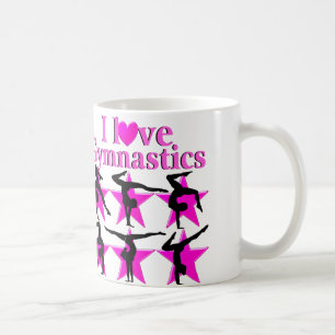 TAZA DE CAFÉ GYMNAST DE ESTRELLA DE PINK