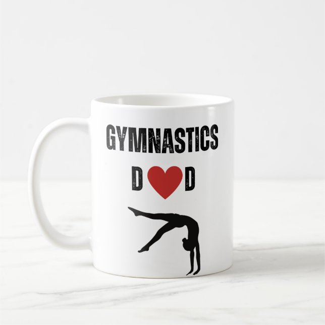 Taza De Café Gymnastics Dad (female athlete) (Izquierda)