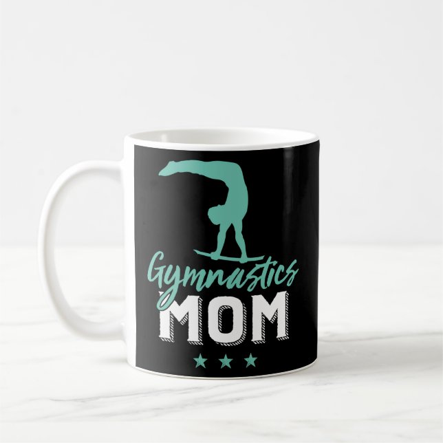Taza De Café Gymnastics Mom For Gymnast Mother (Izquierda)