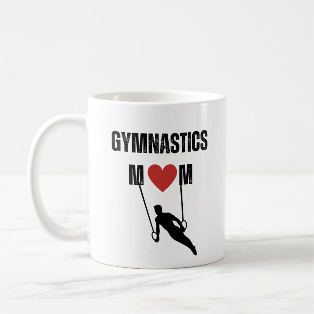 Taza De Café Gymnastics Mom (male athlete) (Izquierda)