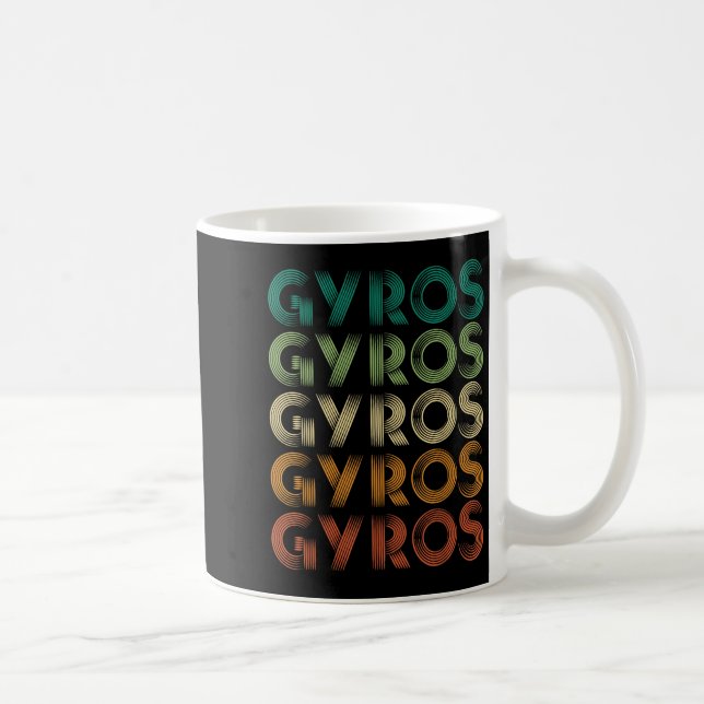 Taza De Café Gyros Grecia Pie griega Malaka (Derecha)