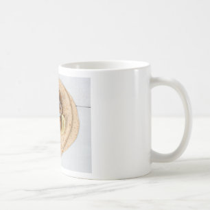 Taza De Café Gyros pita con aceitunas coleslaw de tzatziki y fe
