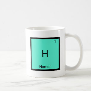 Taza De Café H - Camiseta divertida del símbolo del elemento d