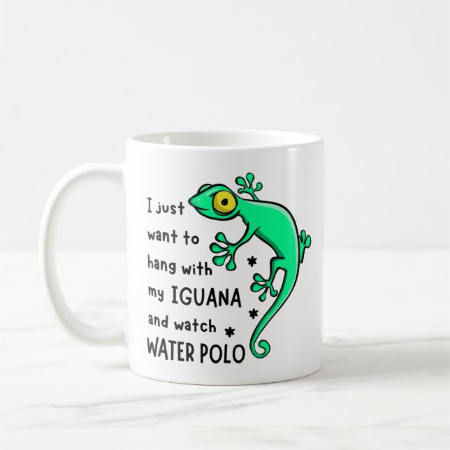 Taza De Café H con mi iguana y ver waterpolo (Izquierda)