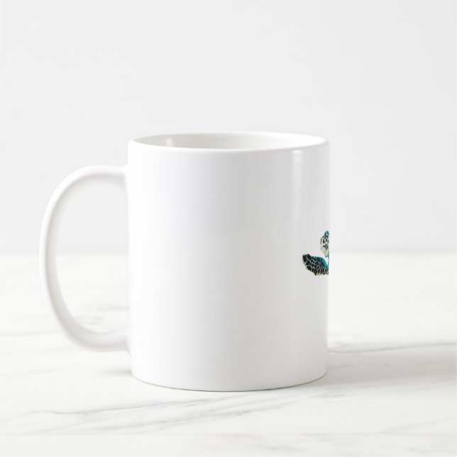 Taza De Café H es para Hawksbill Turtle (Izquierda)