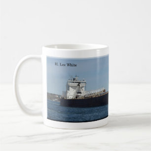 Taza De Café H Lee White con foto completa