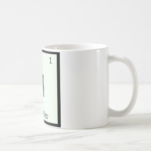 Taza De Café H - Símbolo de tabla periódica de química de melón