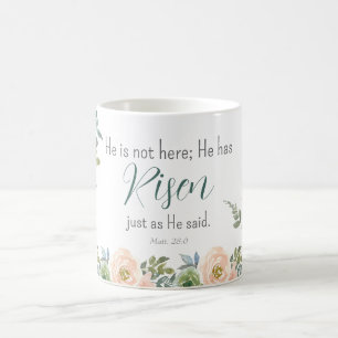 Taza De Café Ha crecido la fiebre floral de Pascua, color de ag