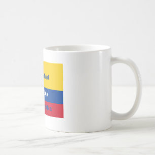 Taza De Café Ha deletreado Colombia no Columbia