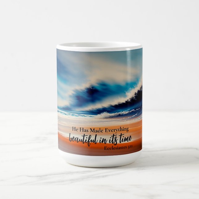 Taza De Café Ha Hecho Todo Lo Hermoso Café Mug (Centro)