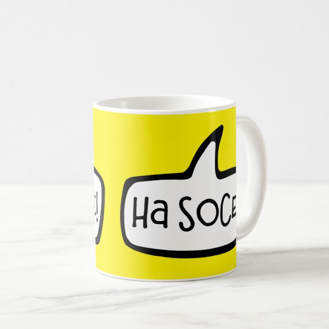 Taza De Café ¡Ha Soce! Hola Mate en Cornish, Cornwall (Anverso derecho)