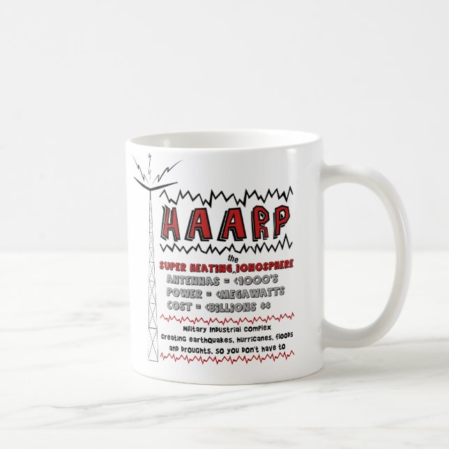 Taza De Café HAARP recalentando la ionosfera (Derecha)