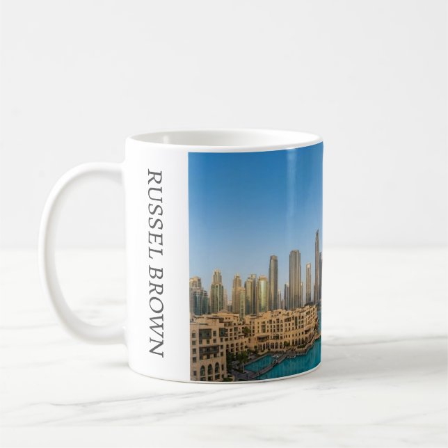 Taza De Café Habibi Come To Dubai Travel Souvenir Personalised (Izquierda)