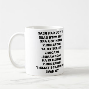 Taza De Café Habilidad hacia atrás Funny Mug
