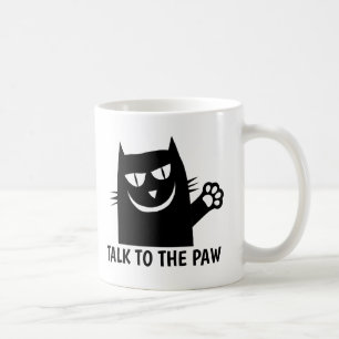 Taza De Café HABLA CON PAW CAT Coffee Mugs