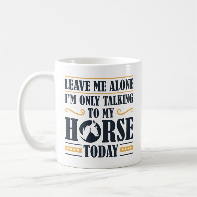 Taza De Café Hablando con mi caballo (Izquierda)