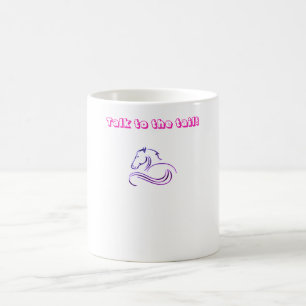 Taza De Café Hablar con la cola Horse Mug