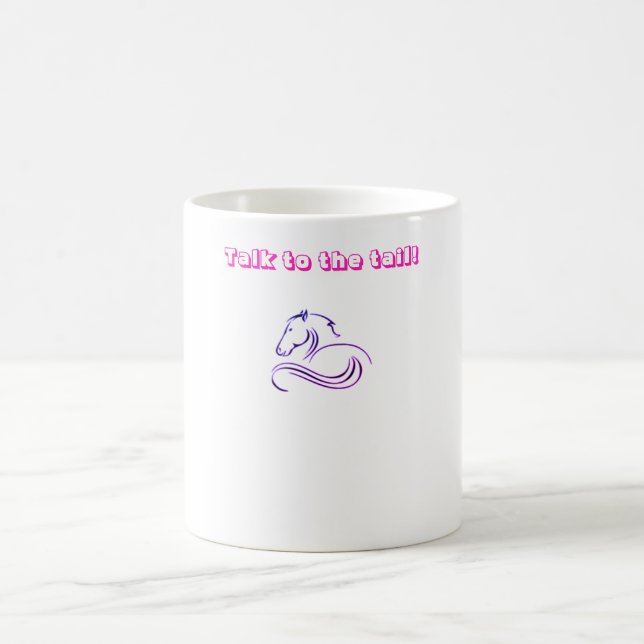 Taza De Café Hablar con la cola Horse Mug (Centro)