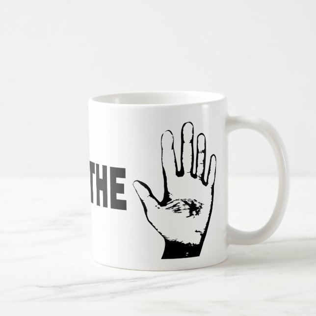 Taza De Café Hablar Con La Mano (Derecha)