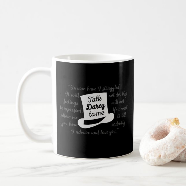Taza De Café Hable Darcy Conmigo (Con donut)
