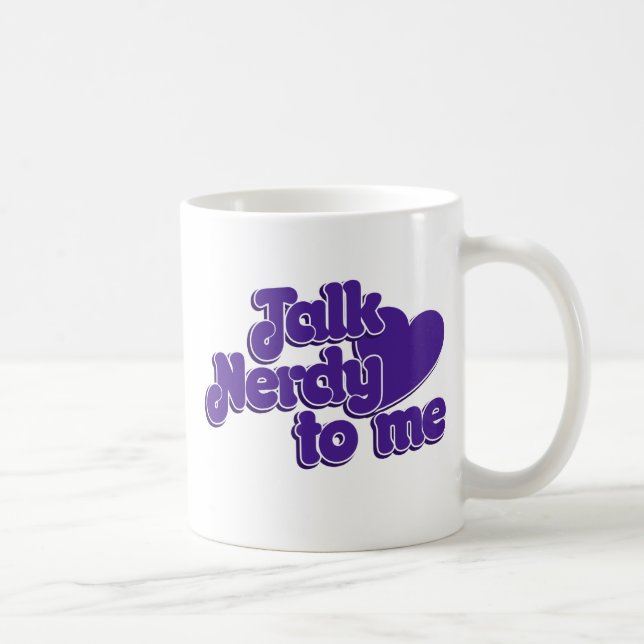 Taza De Café Hable de Nerdy conmigo (Derecha)